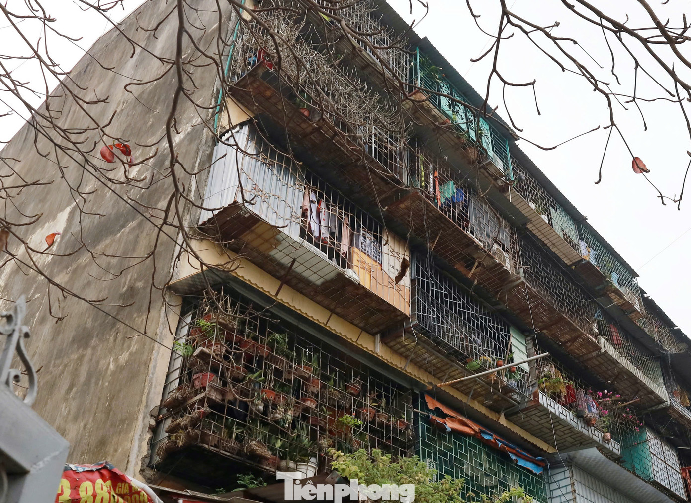 Người dân nơi đây cho biết, khu nhà đã sử dụng hơn 40 năm, nơi ở của hàng trăm hộ gia đình đang từng ngày xuống cấp nghiêm trọng.