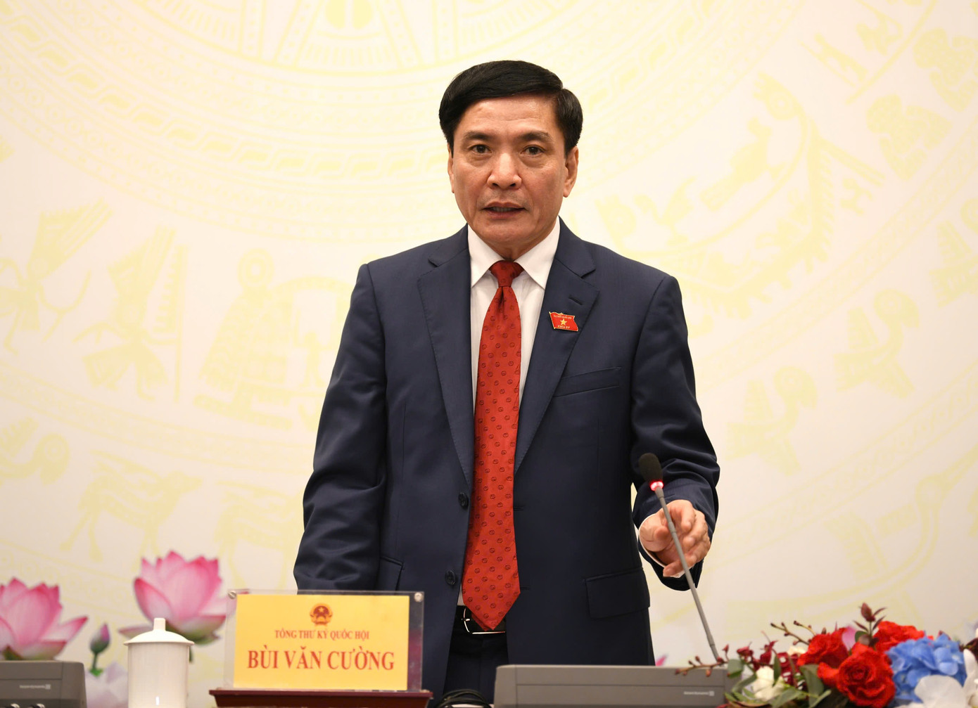 Tổng Thư ký Quốc hội Bùi Văn Cường. Ảnh Như Ý Tổng Thư ký Quốc hội Bùi Văn Cường. Ảnh Như Ý