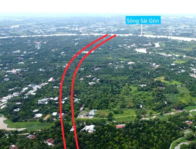 Vị trí Vành đai 4 qua tỉnh Bình Dương