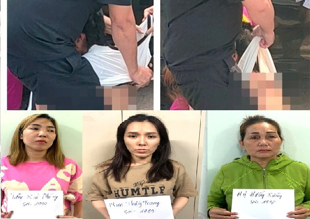 Hiện trường vụ đánh ghen và các bị can