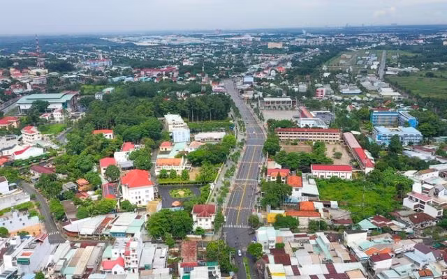 Một góc thị xã Bến Cát