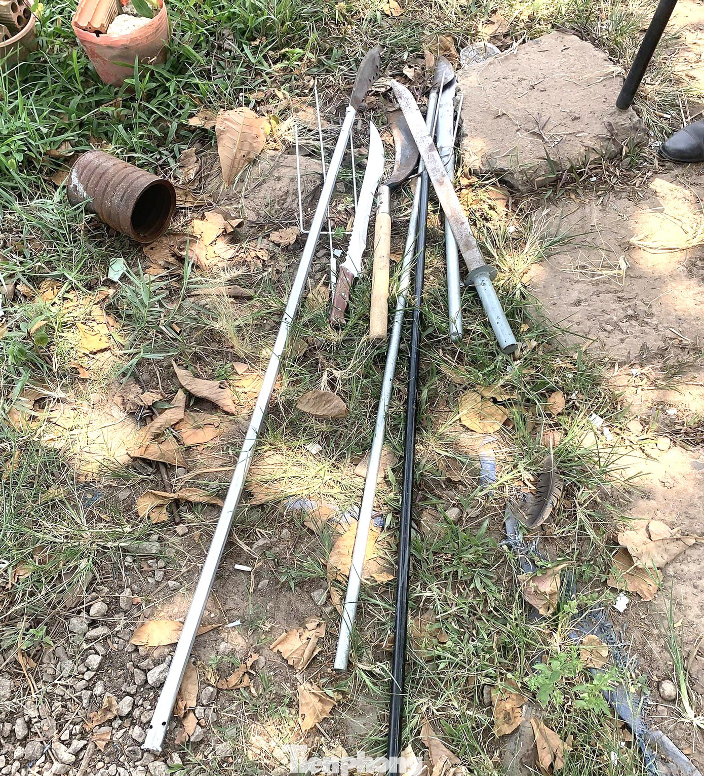 Hung khí công an thu giữ