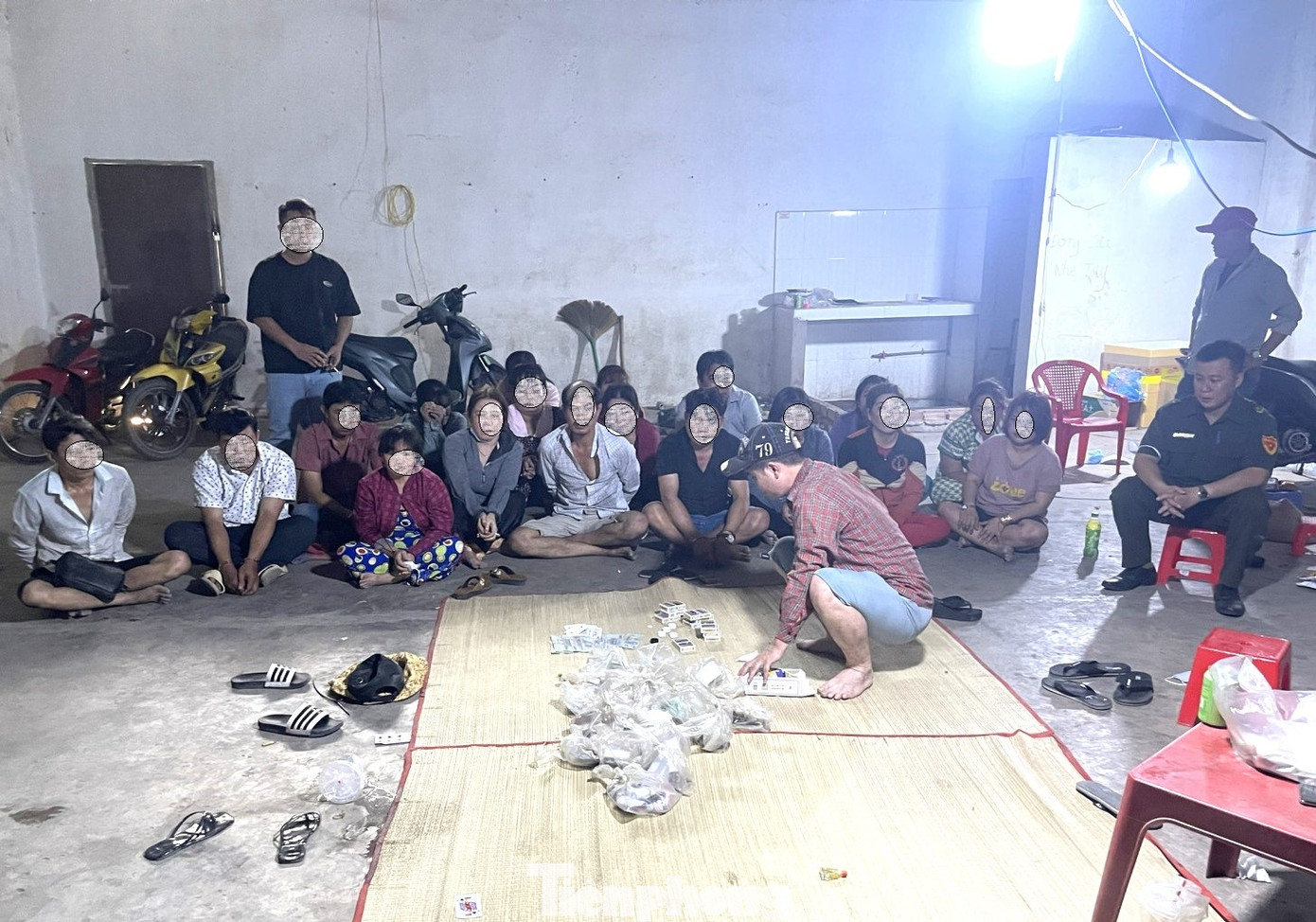 Hiện trường vụ đánh bạc