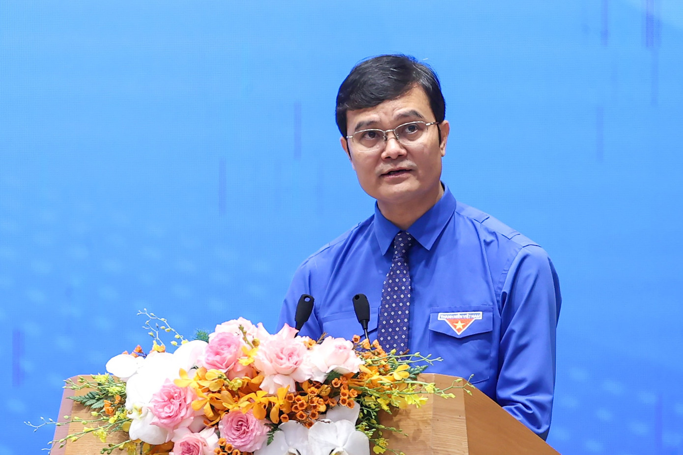 Bí thư thứ nhất T.Ư Đoàn Bùi Quang Huy phát biểu tại chương trình