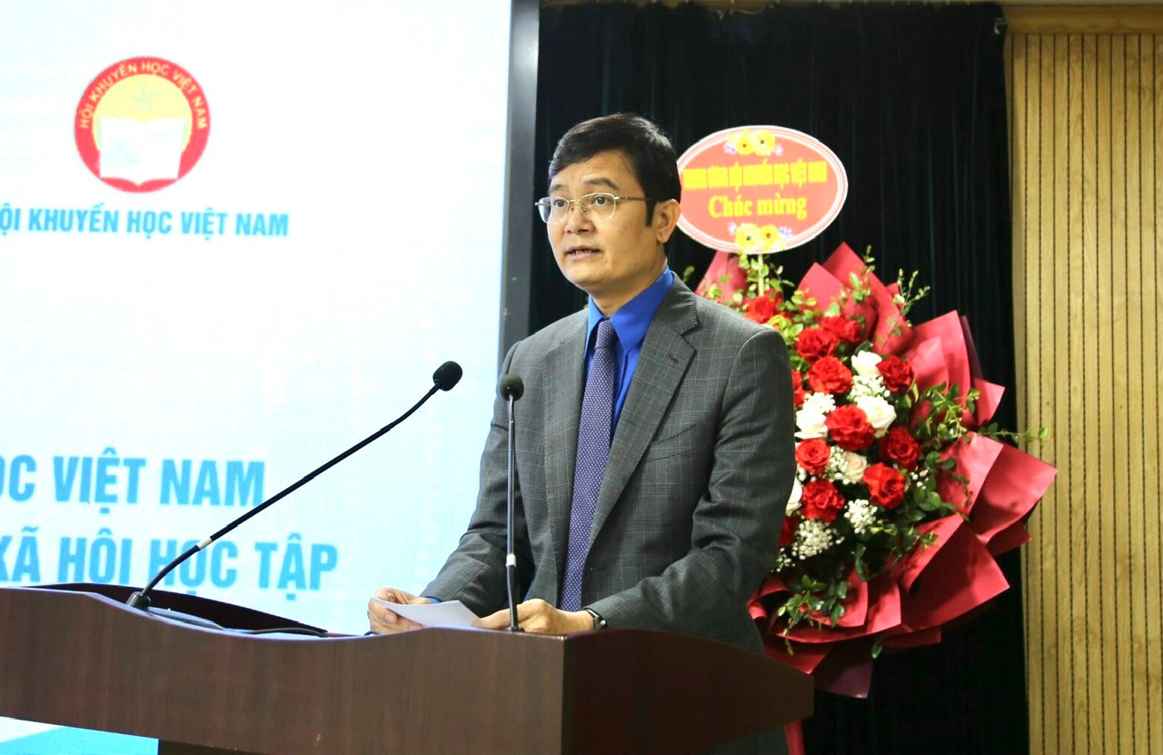 Bí thư thứ nhất T.Ư Đoàn Bùi Quang Huy phát biểu tại chương trình. Ảnh: Bảo Anh