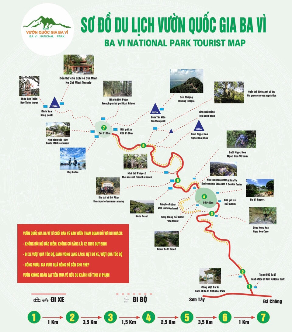 Sơ đồ du lịch Vườn quốc gia Ba Vì, nơi sẽ diễn ra Giải leo núi Ba Vì mở rộng năm 2024. Sơ đồ du lịch Vườn quốc gia Ba Vì, nơi sẽ diễn ra Giải leo núi Ba Vì mở rộng năm 2024.