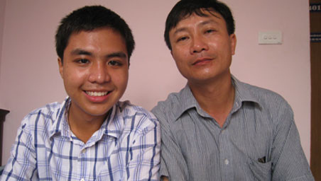 Minh Đức và người thân trước 