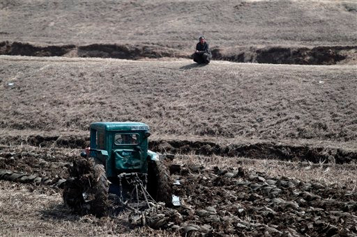 Tình trạng hạn hán kéo dài đang diễn ra tại Triều Tiên. Ảnh: Times