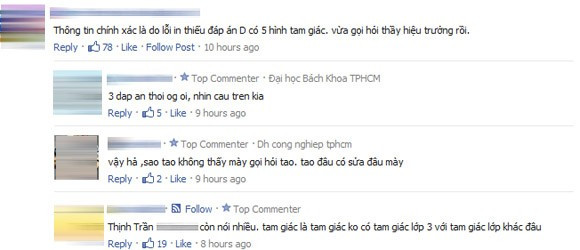 Những bình luận trái chiều của cư dân mạng về bài toán hóc búa (Ảnh chụp màn hình)