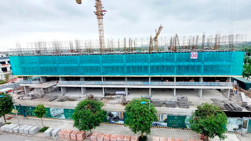 Tiến độ toà CT1 Tràng Duệ vượt 1,5 tháng so với kế hoạch được đề ra trước đó.