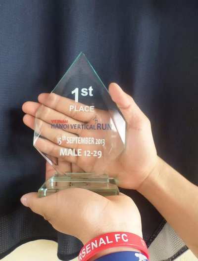 "Running man'' khoe chiến tích trên facebook của mình. Ảnh: XT.