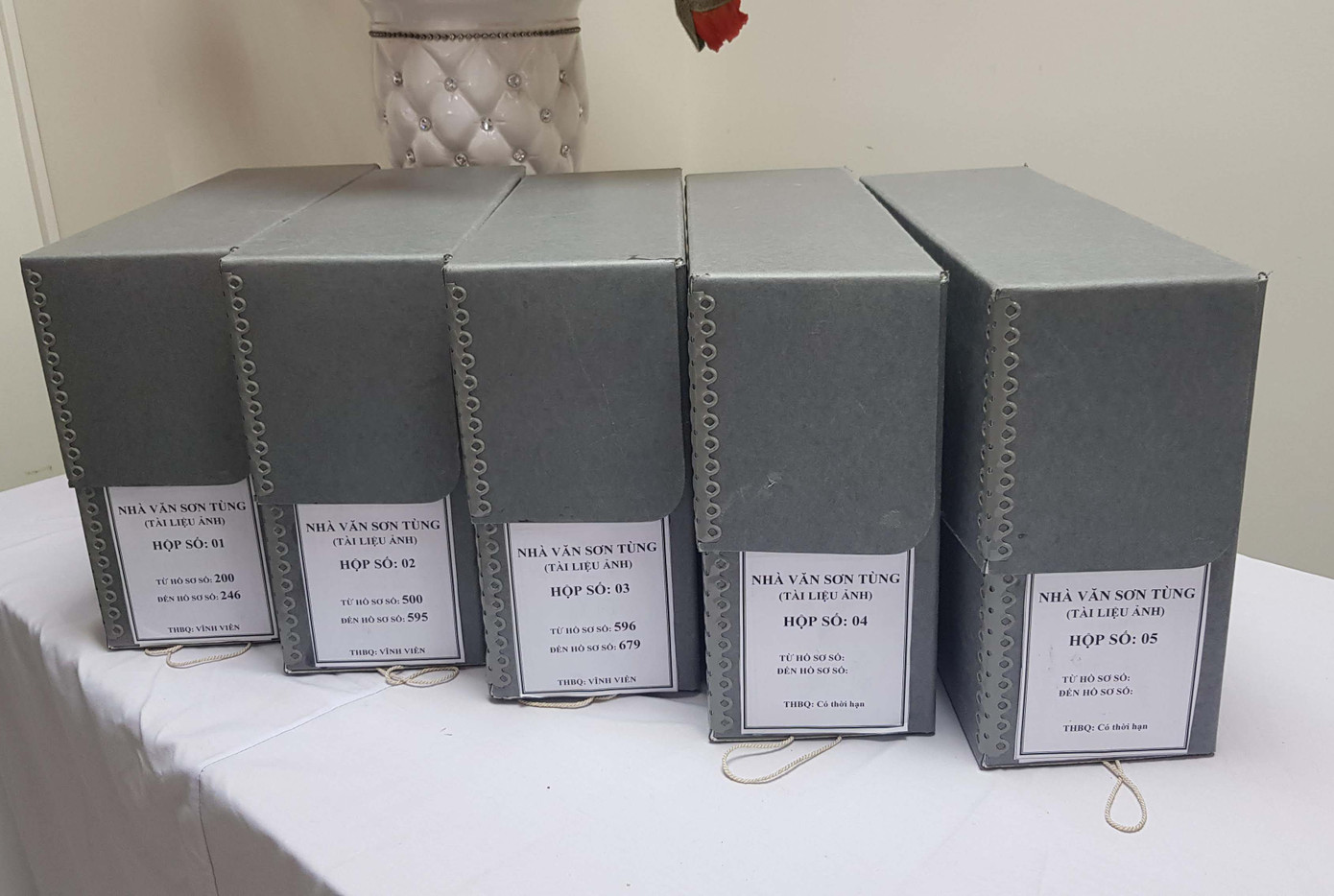 Tư liệu của cố nhà văn Sơn Tùng gửi tặng Trung tâm Lưu trữ Quốc gia III.