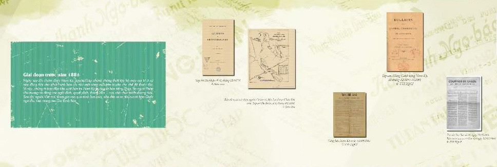 Một hình ảnh tại Triển lãm “Báo chí ở Việt Nam trước năm 1945”