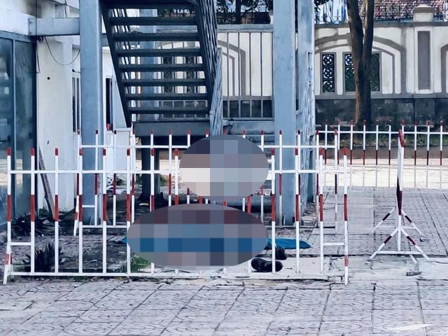 Khu vực phát hiện thi thể của chị H tại bệnh viện hữu nghị Việt Nam - Cuba - Đồng Hới.