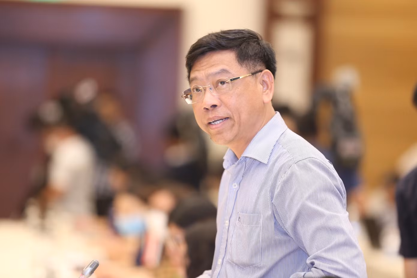 Thứ trưởng Bộ GTVT Nguyễn Xuân Sang. Ảnh Như Ý Thứ trưởng Bộ GTVT Nguyễn Xuân Sang. Ảnh Như Ý