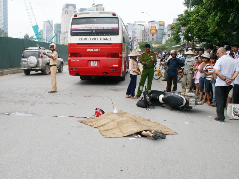 Hiện trường vụ tai nạn 