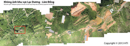 Toàn cảnh khu vực Lạc Dương, Lâm Đồng. Ảnh được ghép từ hàng trăm tấm ảnh nhỏ do máy ảnh chuyên dụng gắn trên máy bay không người lái chụp (Chụp lại từ màn hình. Ảnh: Chinhphu.vn Toàn cảnh khu vực Lạc Dương, Lâm Đồng. Ảnh được ghép từ hàng trăm tấm ảnh nhỏ do máy ảnh chuyên dụng gắn trên máy bay không người lái chụp (Chụp lại từ màn hình. VGP/ Xuân Tuyến).