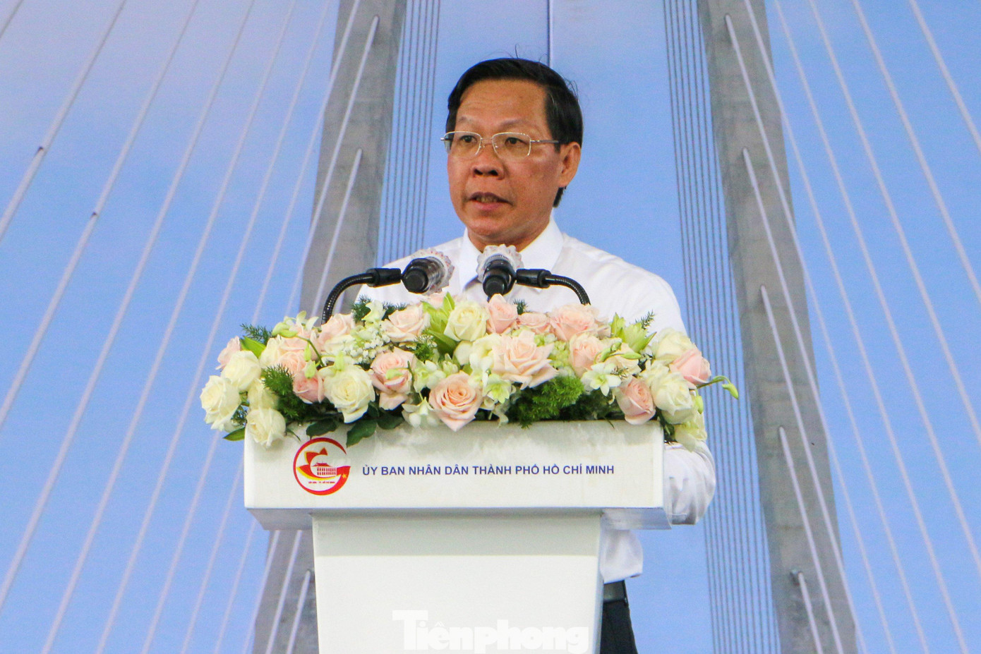 Chủ tịch UBND TPHCM Phan Văn Mãi phát biểu tại buổi lễ.