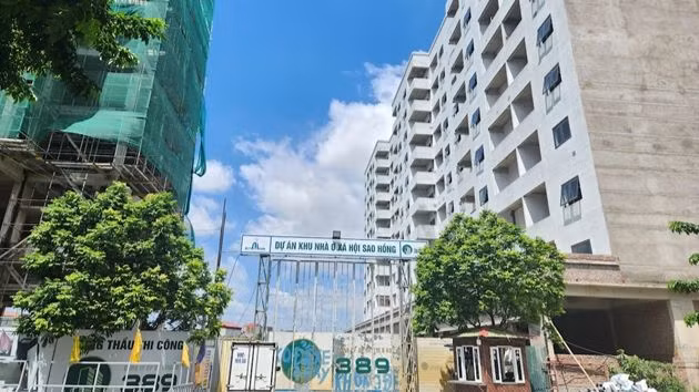 Dự án Khu nhà ở xã hội Sao Hồng. Ảnh: HH.