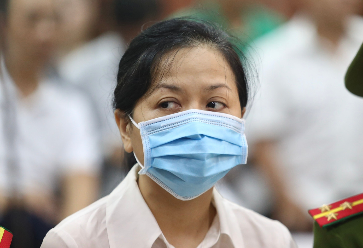 Bị cáo Trần Uyên Phương tại phiên tòa phúc thẩm Bị cáo Trần Uyên Phương tại phiên tòa phúc thẩm