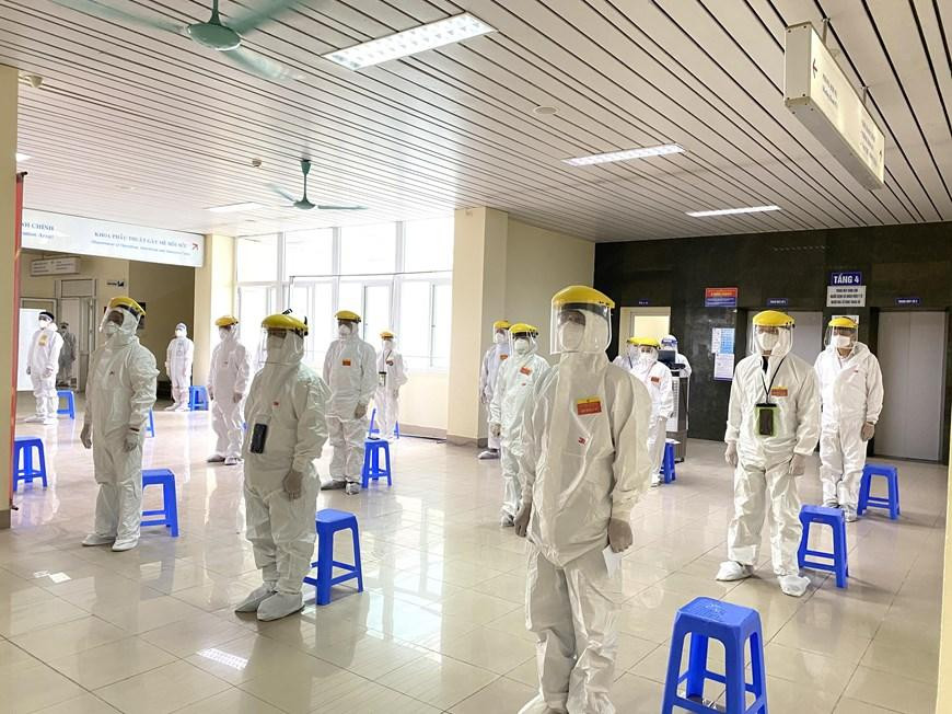 Không khí bầu cử tại Bệnh viện K. (Ảnh: PV/Vietnam+) Không khí bầu cử tại Bệnh viện K. (Ảnh: PV/Vietnam+)