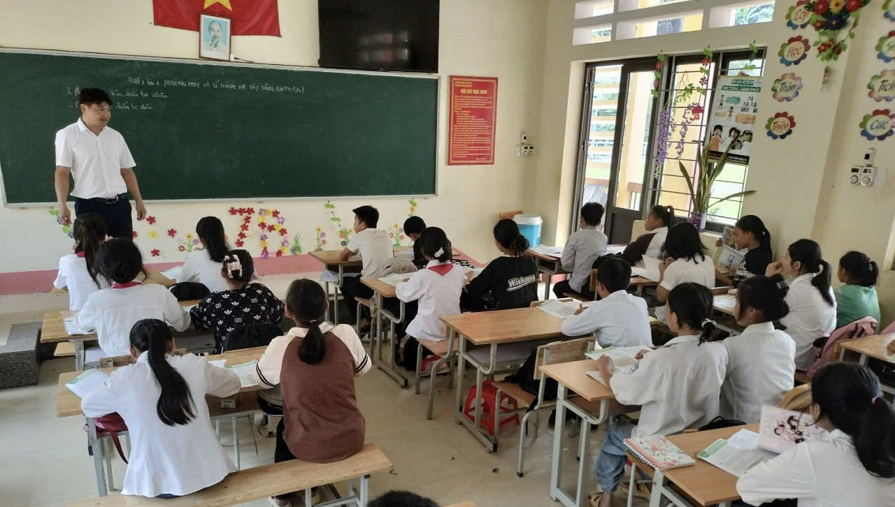 Lớp học ở huyện Bảo Yên, tỉnh Lào Cai. Ảnh: Báo Lào Cai