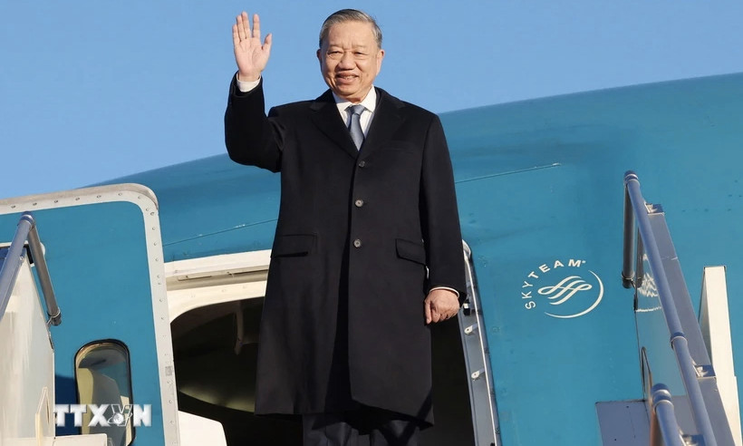 Tổng Bí thư, Chủ tịch nước Tô Lâm rời thủ đô Ulan Bator, kết thúc tốt đẹp chuyến thăm cấp Nhà nước tới Mông Cổ. (Ảnh: Trí Dũng/TTXVN)