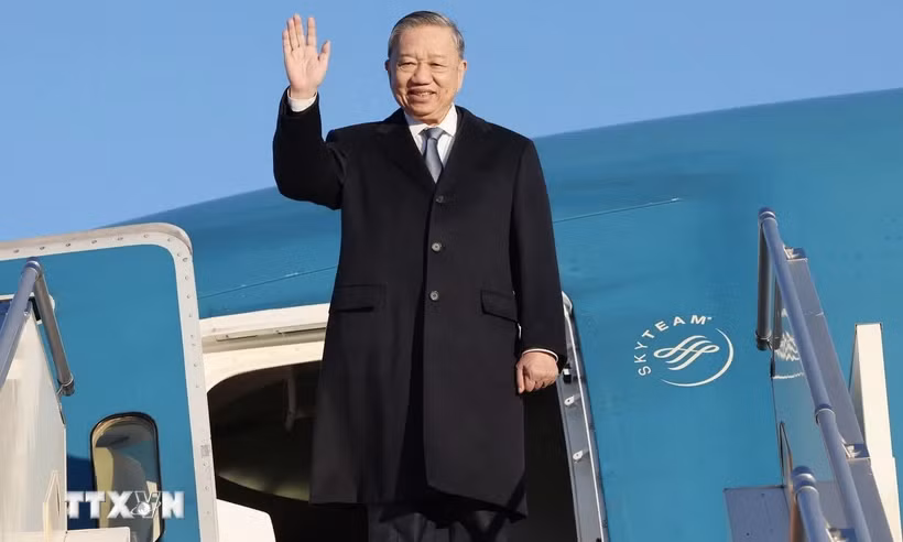 Tổng Bí thư, Chủ tịch nước Tô Lâm rời thủ đô Ulan Bator, kết thúc tốt đẹp chuyến thăm cấp Nhà nước tới Mông Cổ. (Ảnh: Trí Dũng/TTXVN)