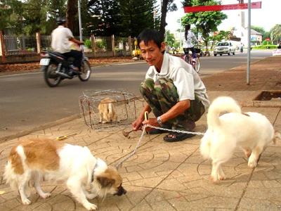 Ông Cu Lì vẫn lạc quan dù mang HIV 20 năm nay. Ảnh: Hoàng thiên nga