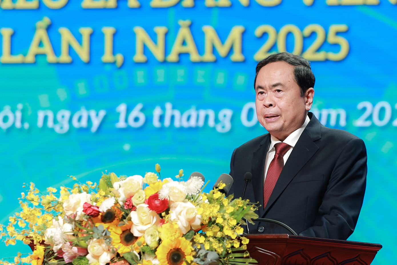 Chủ tịch Quốc hội Trần Thanh Mẫn phát biểu tại Hội nghị. Ảnh: Hải Nguyễn