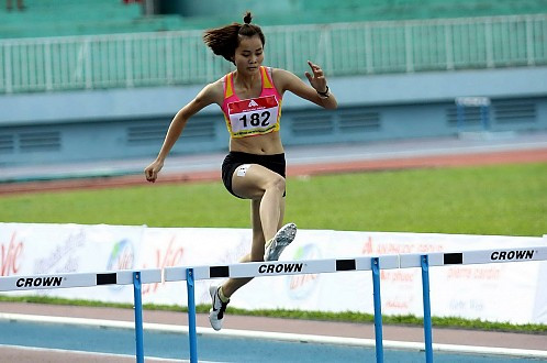 Quách Thị Lan đang lấy lại phong độ tốt nhất trong quá trình tập huấn ở Malaysia. 