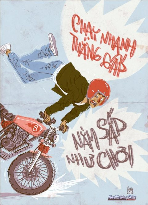 Chạy nhanh phanh gấp, nằm sấp như chơi