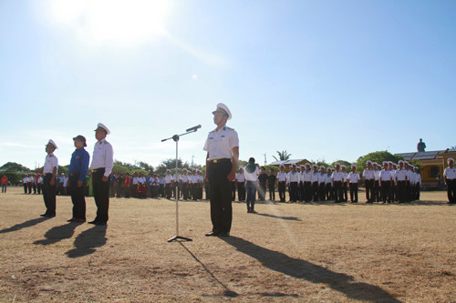 Cận cảnh lễ chào cờ trọng thể trên đảo Song Tử Tây ảnh 3