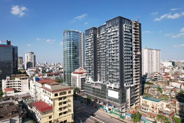 Tổ hợp văn phòng và căn hộ cao cấp Green Diamond 93 Láng Hạ do Vinaconex đầu tư xây dựng