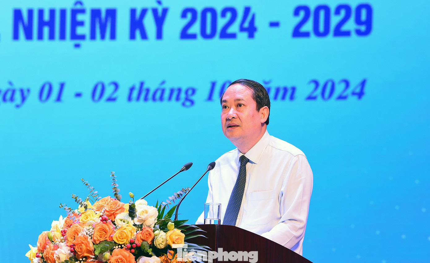 Ông Mai Văn Tuất phát biểu chỉ đạo tại Đại hội. Ảnh: Xuân Tùng