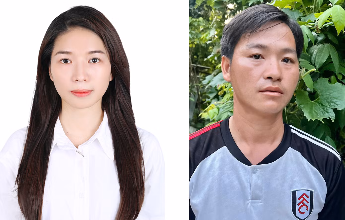 Chị Đặng Thị Hà và anh Vàng Seo Chứ. Chị Đặng Thị Hà và anh Vàng Seo Chứ.