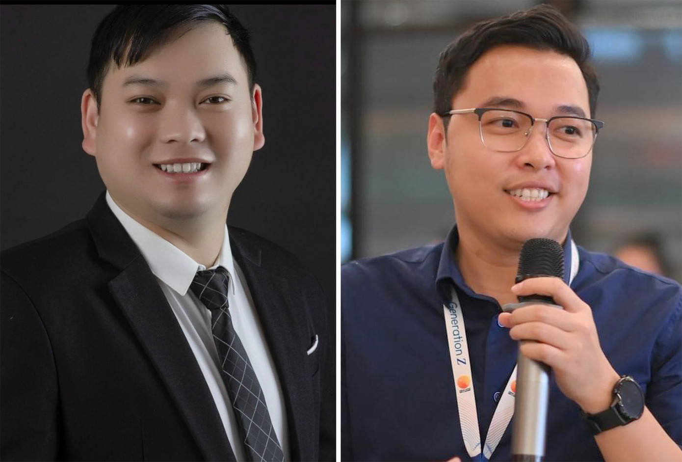 Anh Lưu Lập Đức và anh Lê Yên Thanh.