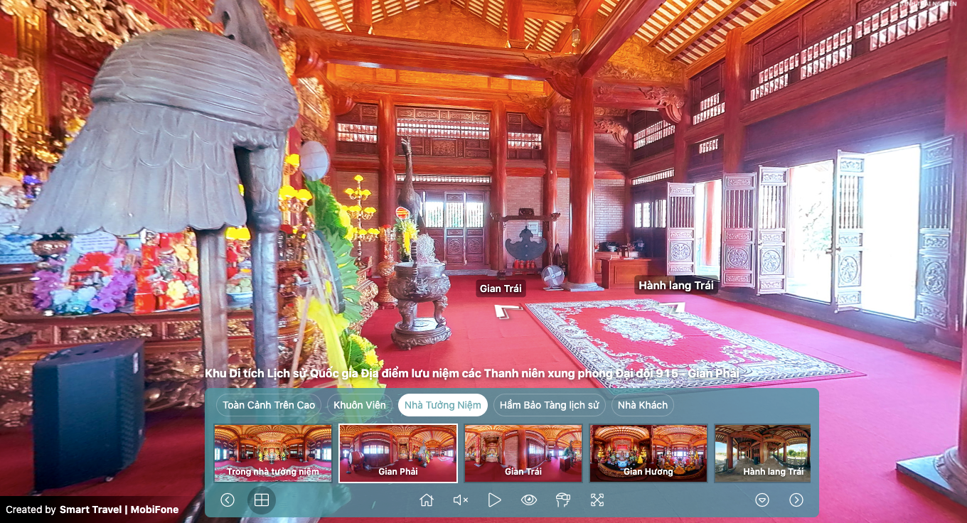 Hình ảnh Công trình số hóa Khu di tích. Ảnh chụp màn hình Hình ảnh Công trình số hóa Khu di tích. Ảnh chụp màn hình