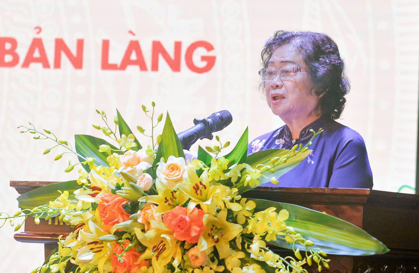 Bà Trương Mỹ Hoa phát biểu tại chương trình. Ảnh: Quang Trường