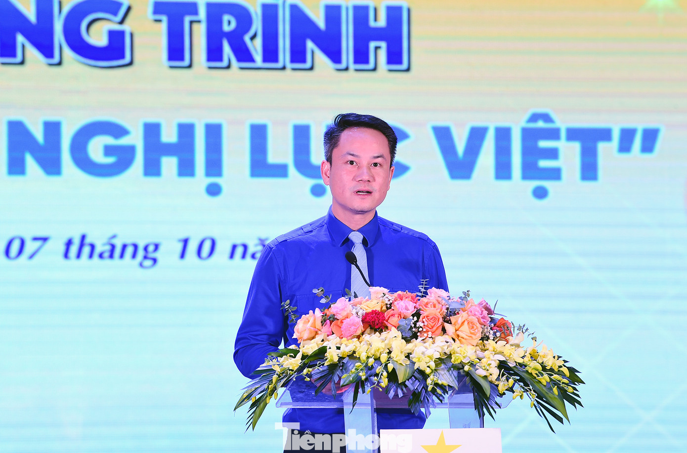 Anh Nguyễn Kim Quy phát biểu tại chương trình. Ảnh: Xuân Tùng