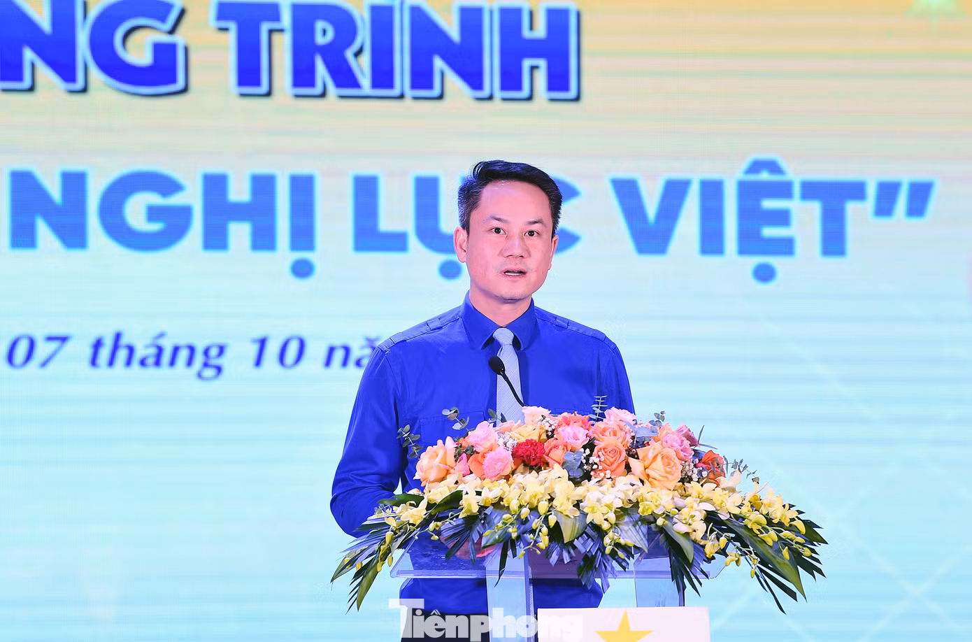 Anh Nguyễn Kim Quy phát biểu tại chương trình. Ảnh: Xuân Tùng