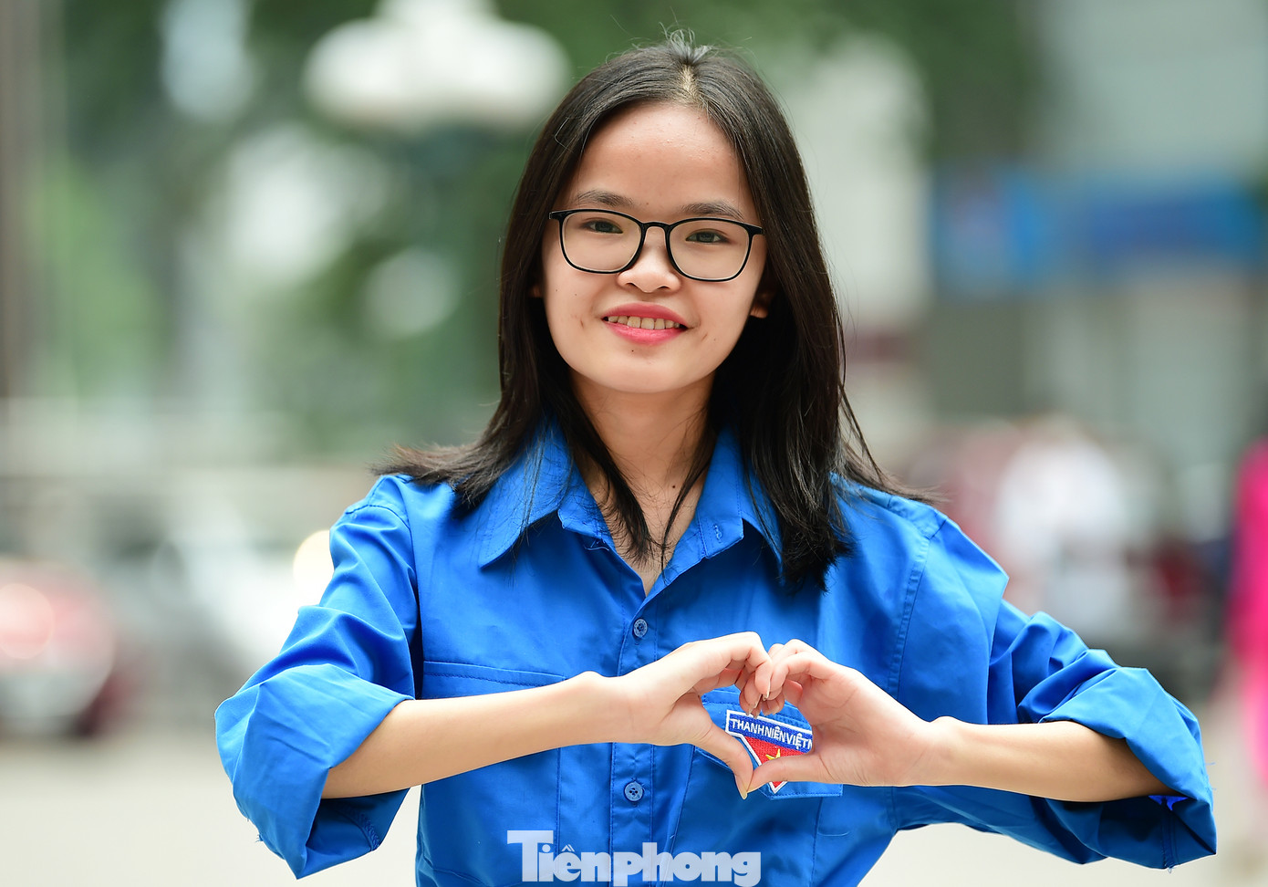 Trần Thị Quế Anh là tân sinh viên khoá 13 ngành Quan hệ công chúng. Ảnh: Xuân Tùng