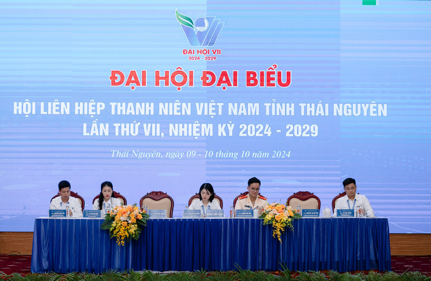 Đoàn Chủ tịch điều hành Đại hội. Ảnh: BTC Đoàn Chủ tịch điều hành Đại hội. Ảnh: BTC