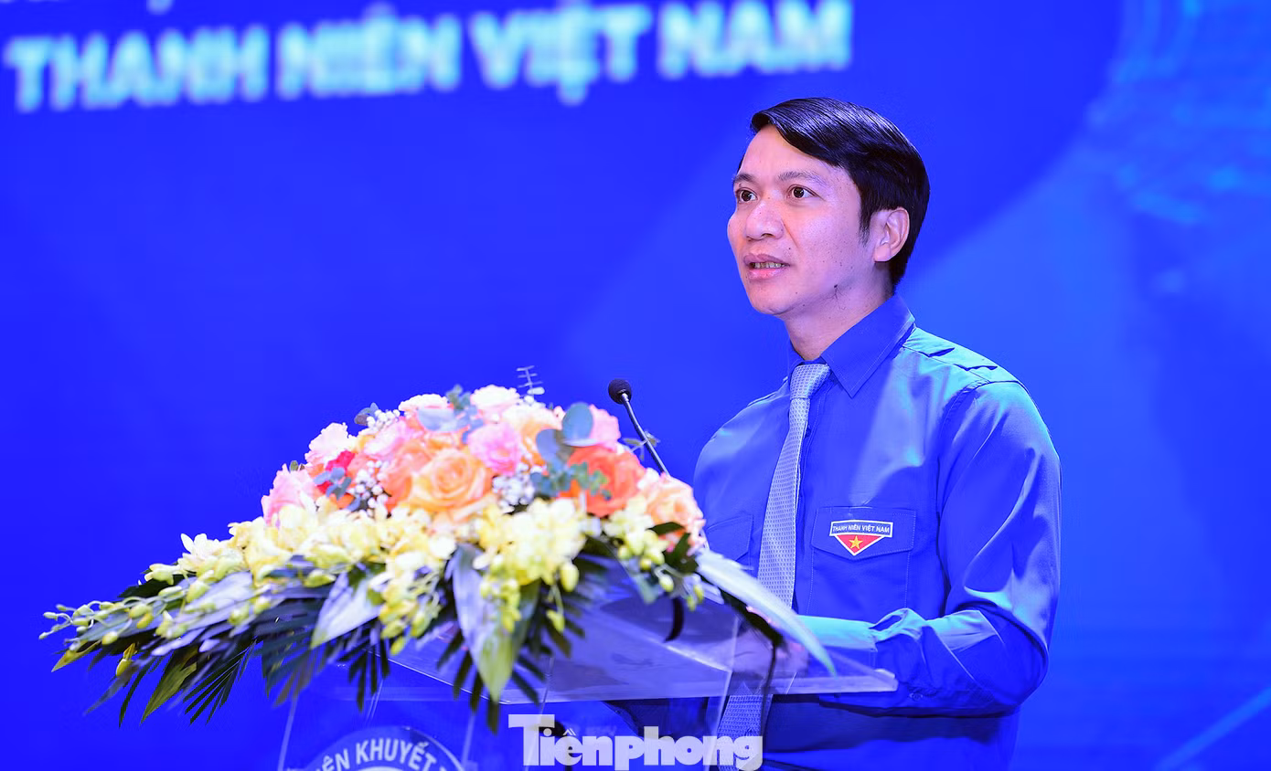 Anh Nguyễn Ngọc Lương phát biểu chỉ đạo tại Đại hội. Ảnh: Xuân Tùng