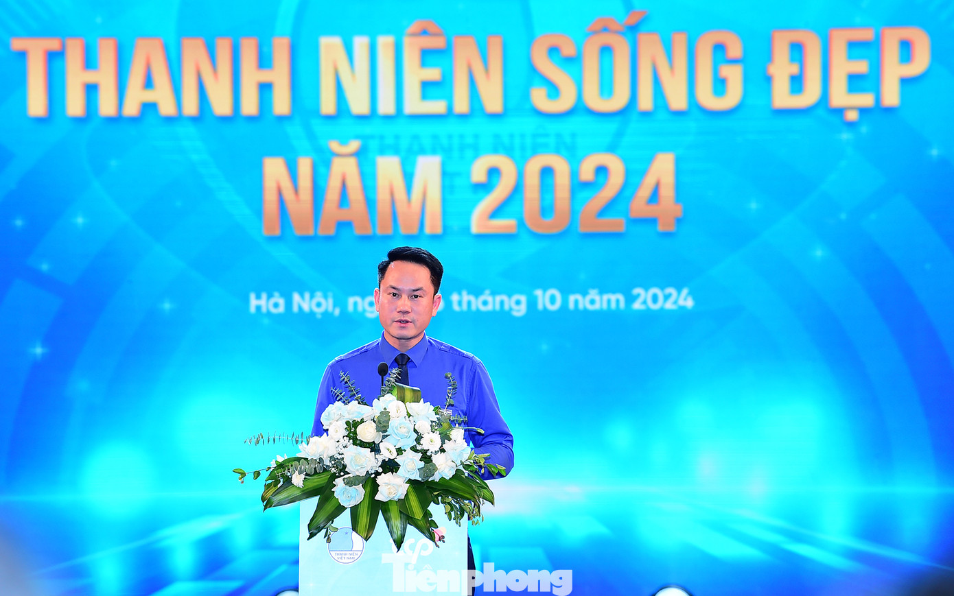 Anh Nguyễn Kim Quy phát biểu tại chương trình. Ảnh: Xuân Tùng