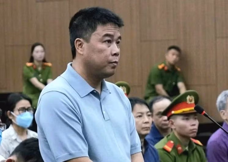 Bị cáo Nguyễn Văn Hậu tại tòa. Bị cáo Nguyễn Văn Hậu tại tòa.
