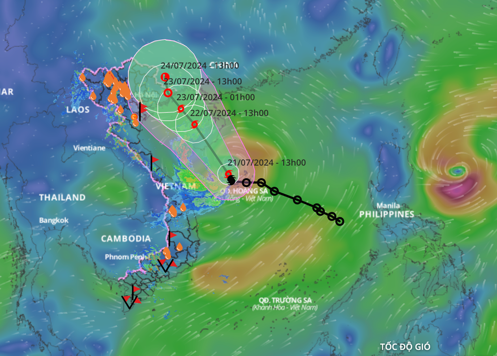 Thủ tướng yêu cầu các bộ, ngành và địa phương tập trung ứng phó với bão số 2.