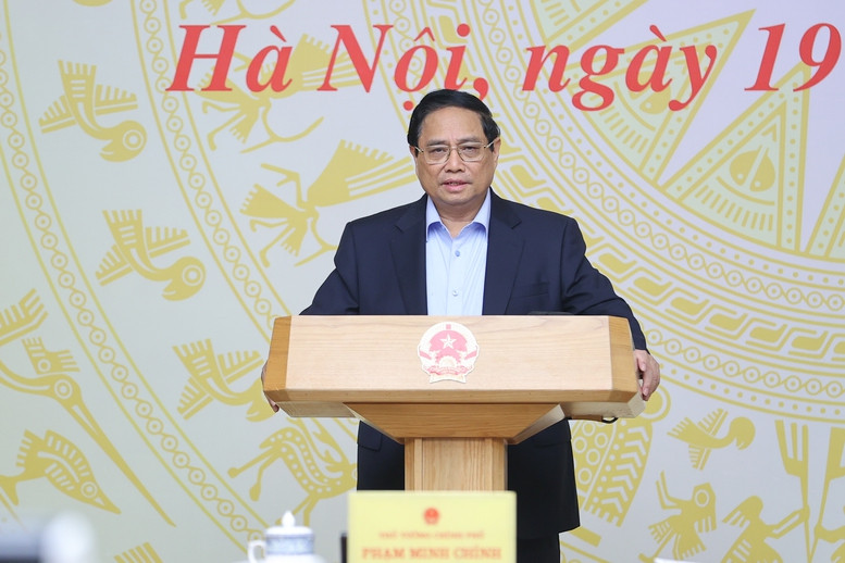 Thủ tướng Phạm Minh Chính phát biểu tại phiên họp. Ảnh: Nhật Bắc