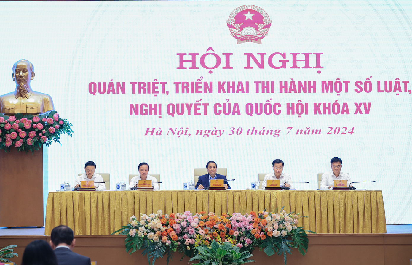 Hội nghị quán triệt, triển khai thi hành một số luật, nghị quyết của Quốc hội khóa XV.