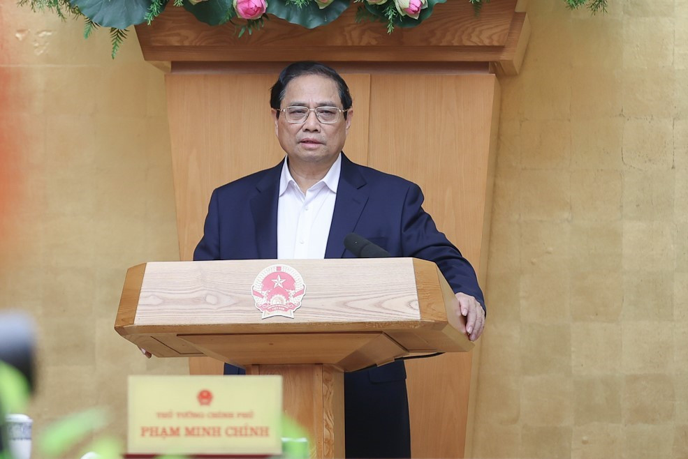 Thủ tướng Phạm Minh Chính phát biểu khai mạc phiên họp (Ảnh: Nhật Bắc) Thủ tướng Phạm Minh Chính phát biểu khai mạc phiên họp (Ảnh: Nhật Bắc)